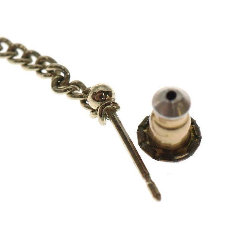 Chanel Chain Earrings CC Logo Gold