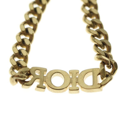 Dior Christian Dioevolution Logo Rhinestone Bracelet Gold