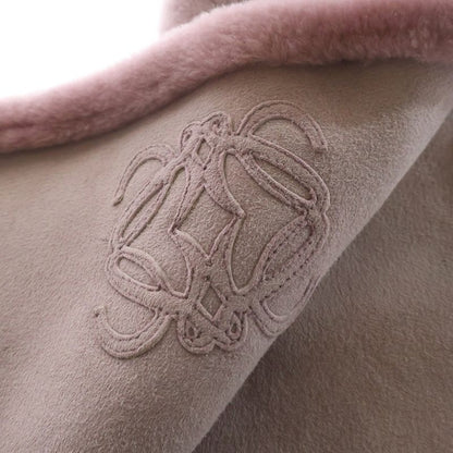 Loewe Fleece Logo Design Muffler Pink Scarf