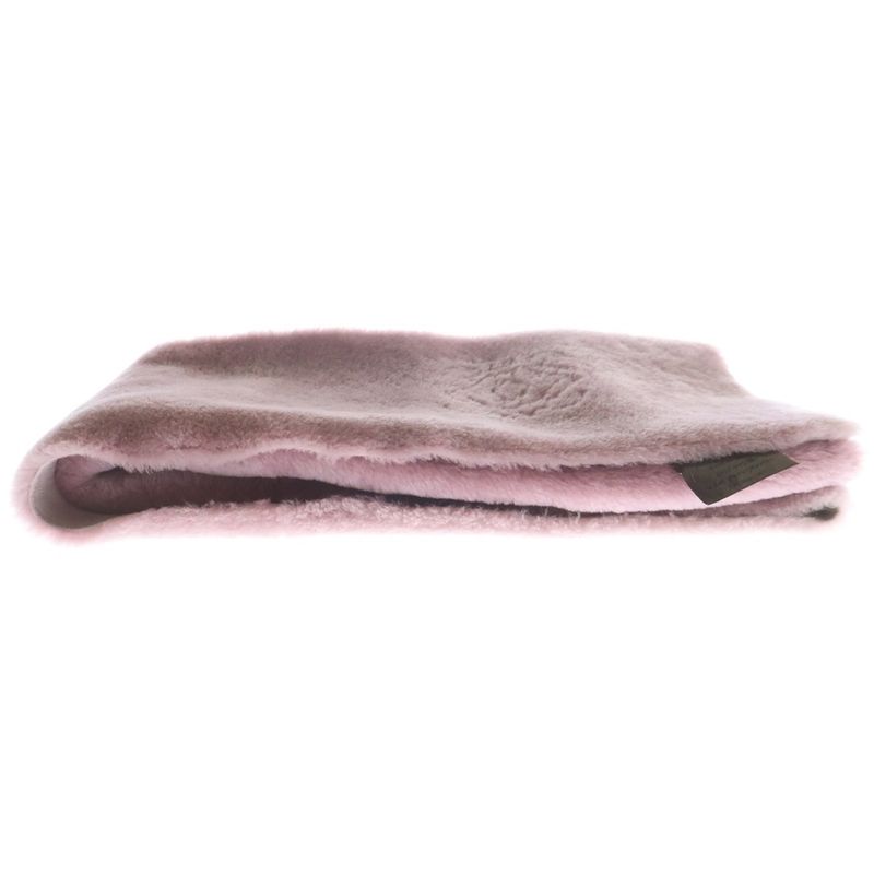 Loewe Fleece Logo Design Muffler Pink Scarf