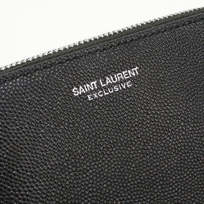 Saint Laurent Pouch Leather Black
