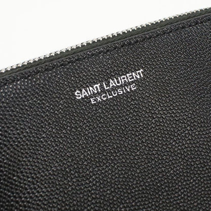 Saint Laurent Pouch Leather Black