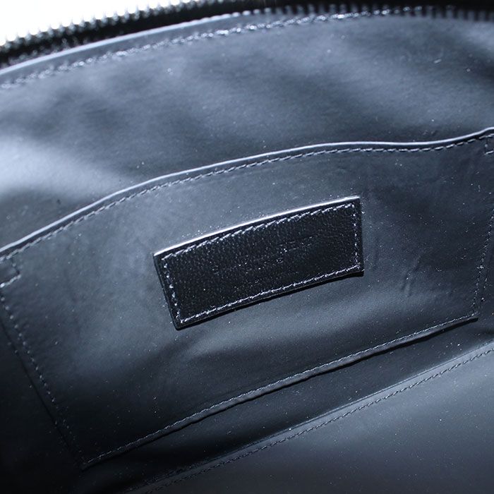 Saint Laurent Pouch Leather Black