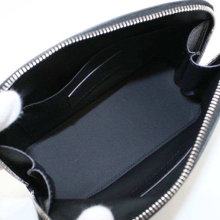Saint Laurent Pouch Leather Black