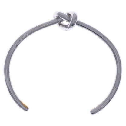 Celine Knot Bangle Bracelet Silver #M