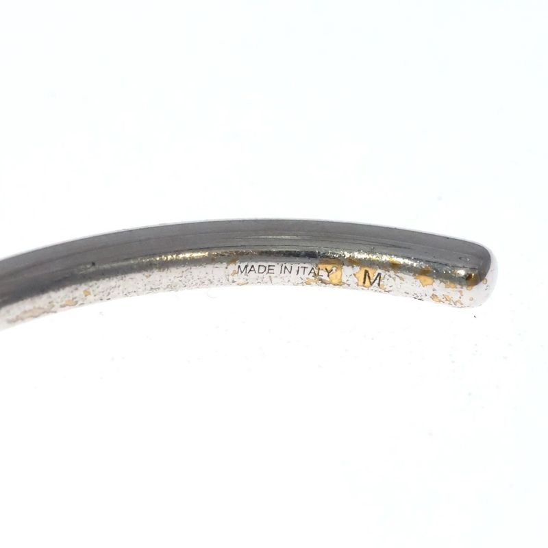 Celine Knot Bangle Bracelet Silver #M