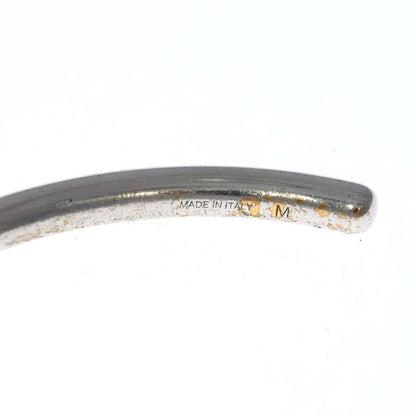Celine Knot Bangle Bracelet Silver #M
