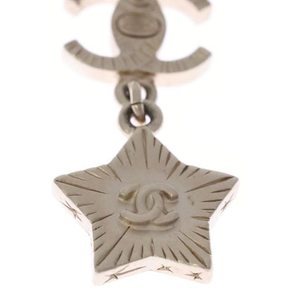 Chanel Star Motif CC Logo Earrings Pearl Gold