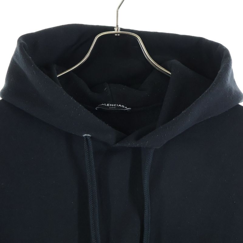 Balenciaga Feel Fine Cutoff Pullover Hoodie Black