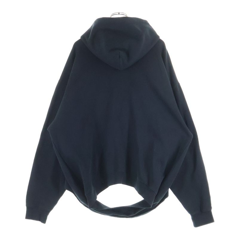 Balenciaga Feel Fine Cutoff Pullover Hoodie Black