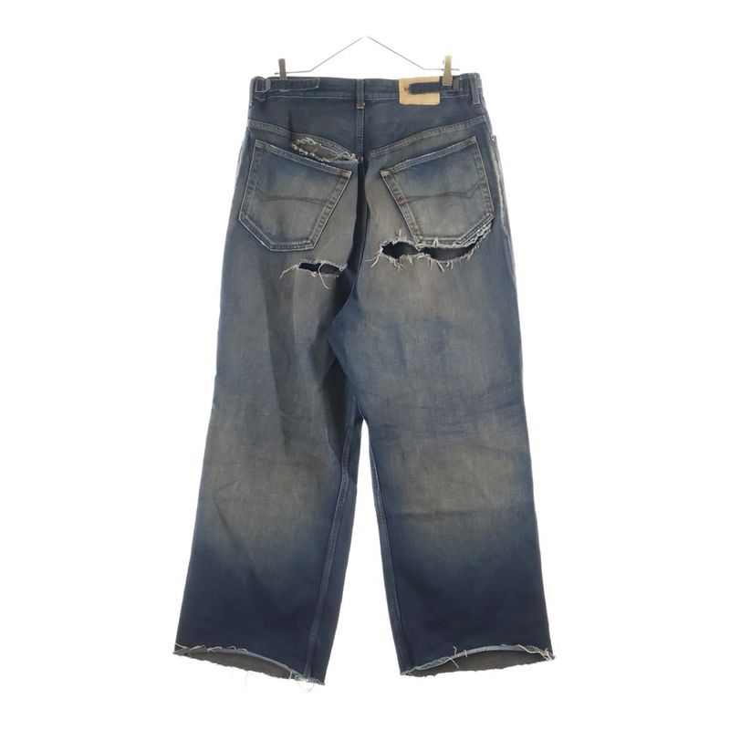 Balenciaga Destroy Skate Denim Pants Damaged