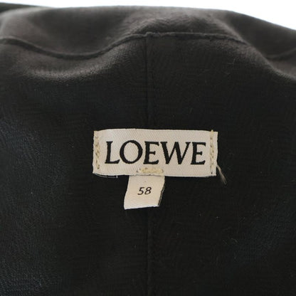 Loewe Wax Canvas Logo Bucket Hat Khaki
