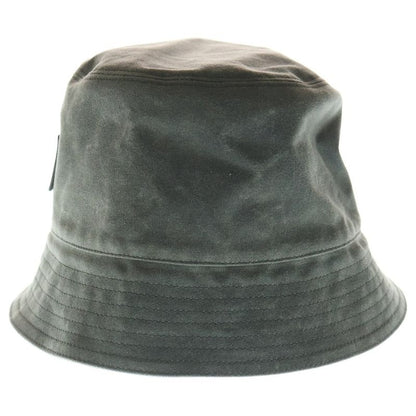 Loewe Wax Canvas Logo Bucket Hat Khaki