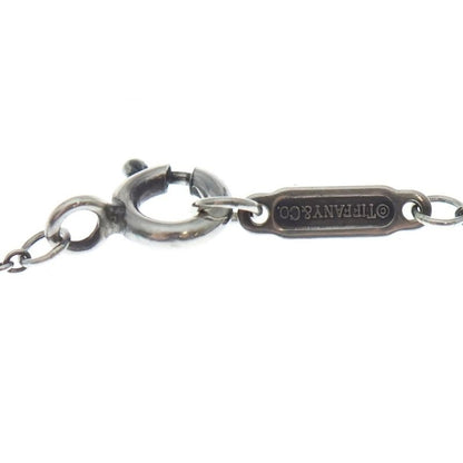 Tiffany & Co. Open Heart Key Necklace Pendant Chain 925 Sterling Silver