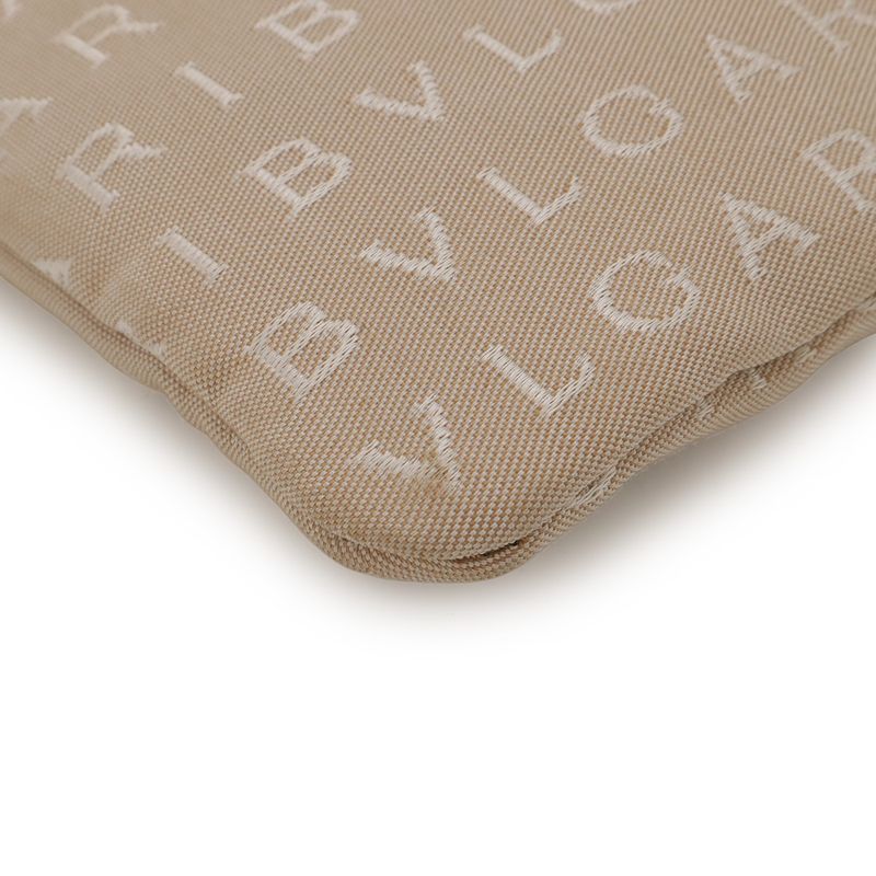 Bvlgari Logomania Shoulder Bag Pochette Crossbody Canvas
