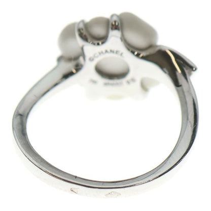 Chanel Camellia Chalcedony Diamond Ring White Gold 50