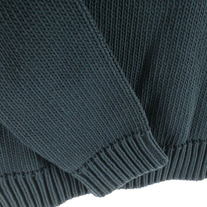 Hermes Logege Cotton Pullover Sweater Dark Green