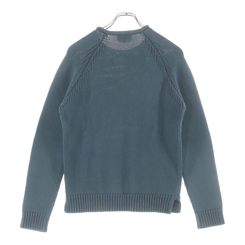 Hermes Logege Cotton Pullover Sweater Dark Green