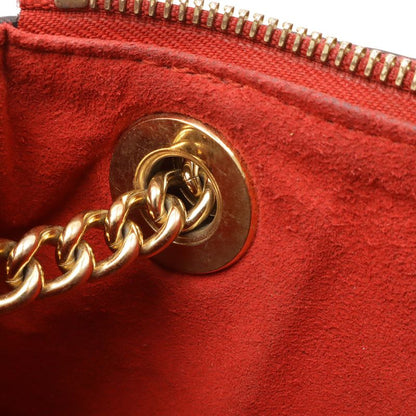 Louis Vuitton Monogram Calf Nenne BB Chain Shoulder Bag Cerise Red