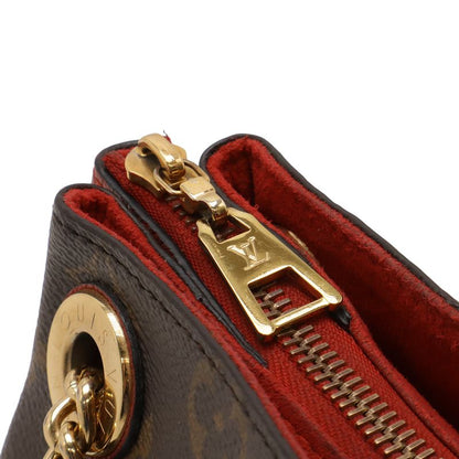 Louis Vuitton Monogram Calf Nenne BB Chain Shoulder Bag Cerise Red