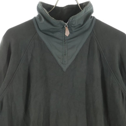 Hermes Half Zip Wool Knit Polo Shirt Dark Green