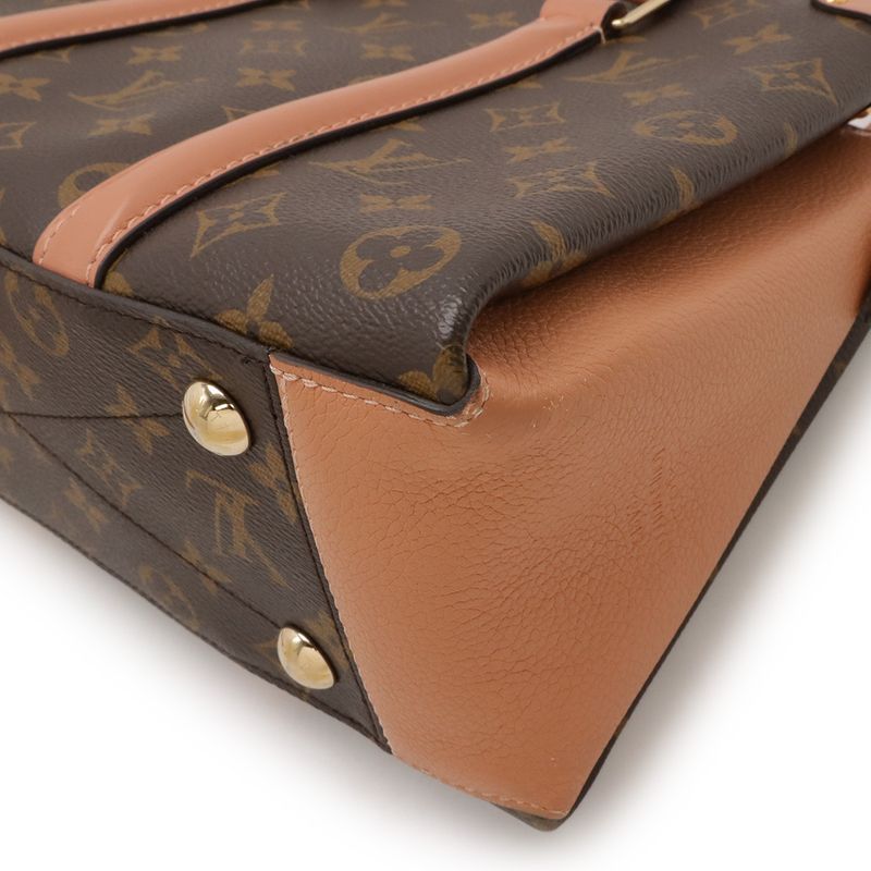Louis Vuitton Monogram Souffle NV BB 2-Way Shoulder Bag Crossbody Peche