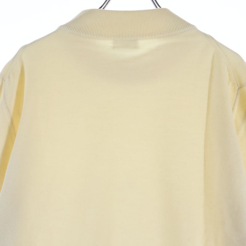 Celine Triomphe Embroidery Wool High Color Knit Sweater Ivory