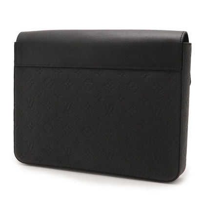 Louis Vuitton Monogram Taurillon Pochette Steamer Clutch Noir
