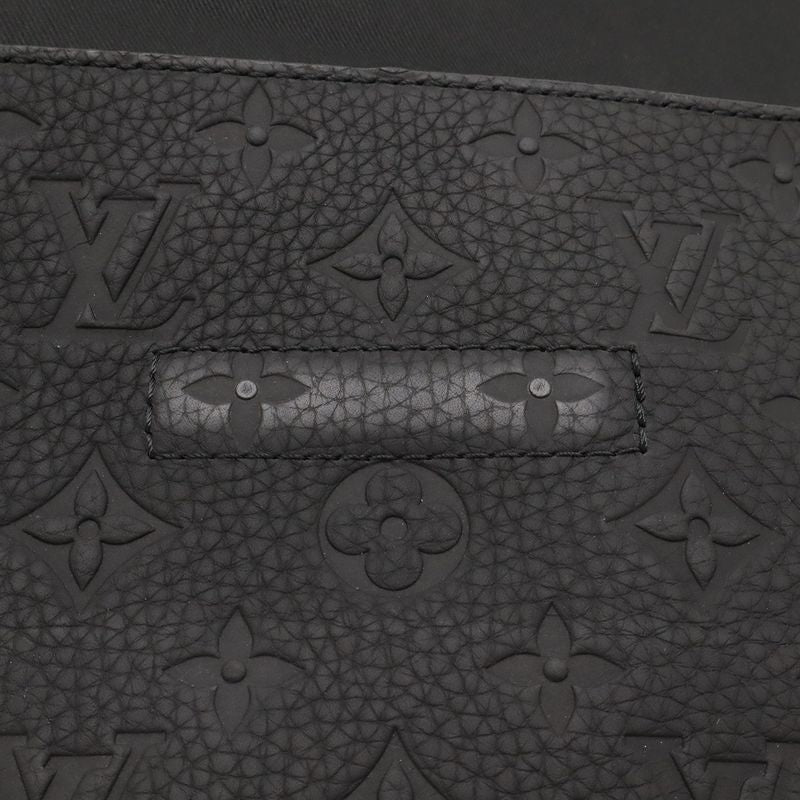 Louis Vuitton Monogram Taurillon Pochette Steamer Clutch Noir