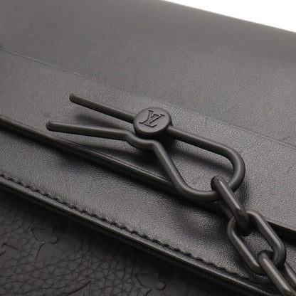 Louis Vuitton Monogram Taurillon Pochette Steamer Clutch Noir