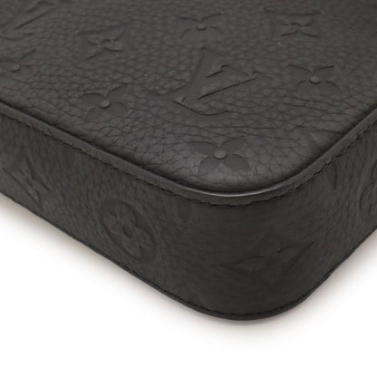 Louis Vuitton Monogram Taurillon Pochette Steamer Clutch Noir