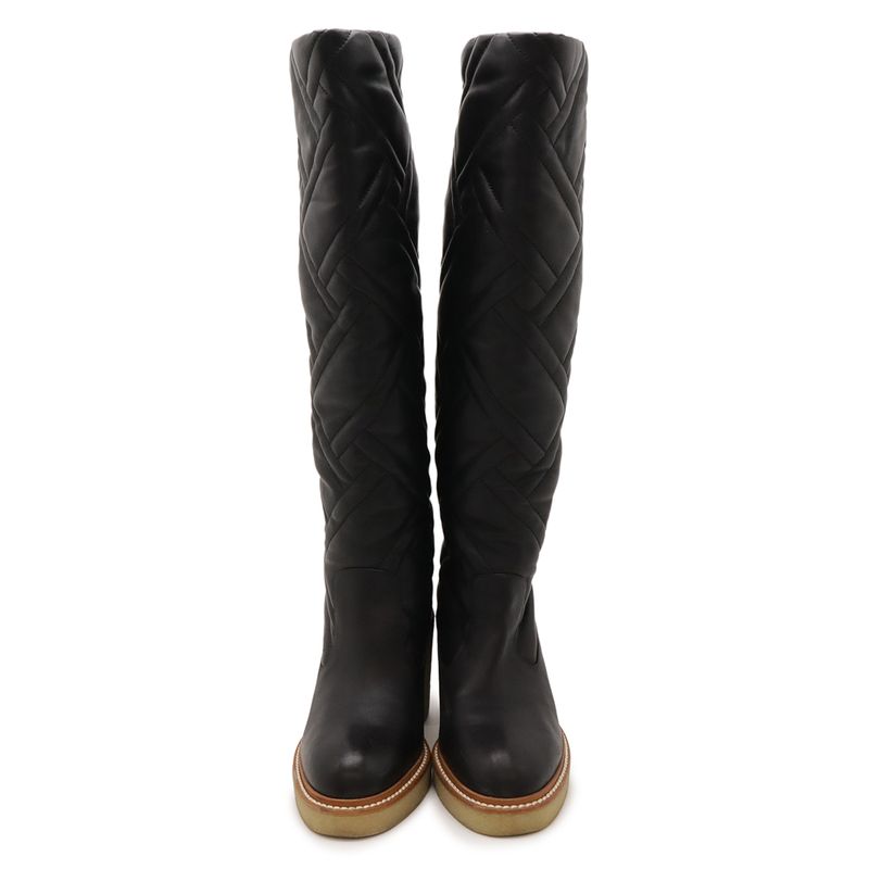 Hermes Fjord 70 Boots Long Boots Quilted Heel Nappa