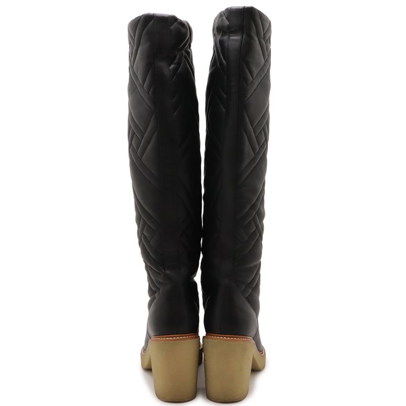 Hermes Fjord 70 Boots Long Boots Quilted Heel Nappa