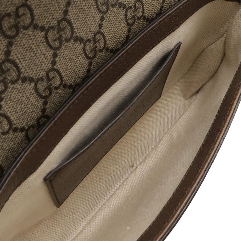 Gucci Ophidia Mini Bag GG Supreme Sherry Line Pochette Leather