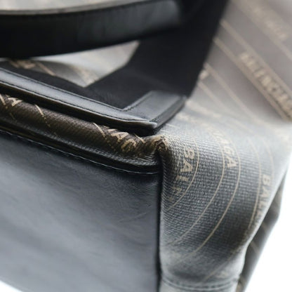 Balenciaga Navy Cabas S Tote Black Canvas Leather