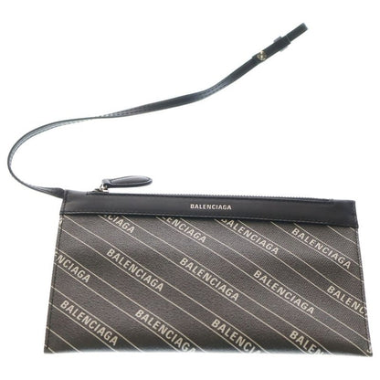 Balenciaga Navy Cabas S Tote Black Canvas Leather