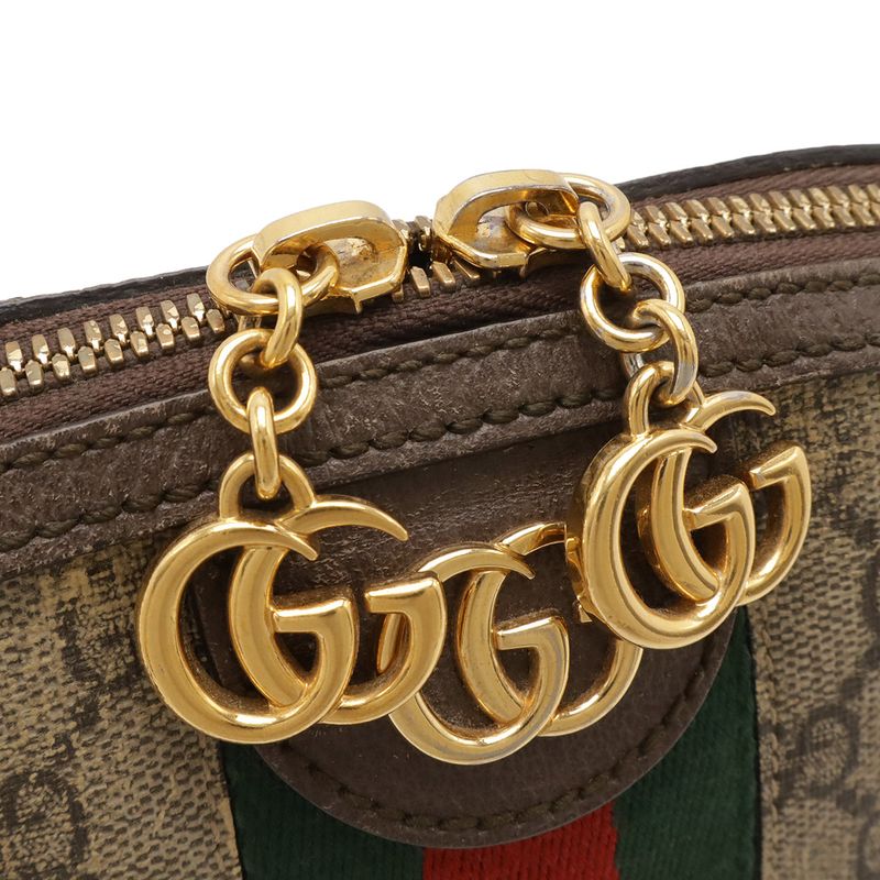 Gucci Ophidia Small Shoulder Bag GG Supreme Sherry Line Pochette