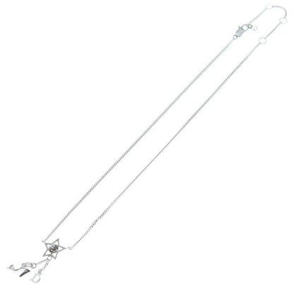 Dior Star Heal Motif Necklace Pendant Chain Silver