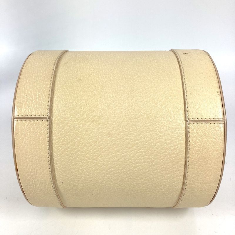 Bvlgari Shoulder Bag Logo Leather White