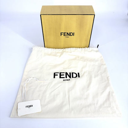 Fendi Body Bag Pecan Stripe Waist Pouch Canvas