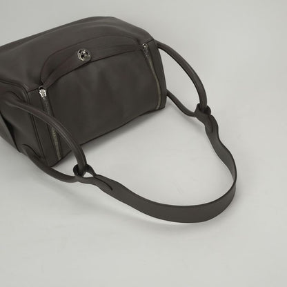 Hermes Lindy 34 Tote Shoulder Bag Etain Gray Silver