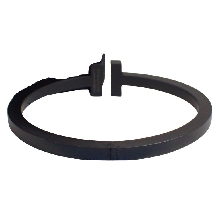 Tiffany & Co. Bangle T Square Black Stainless Steel