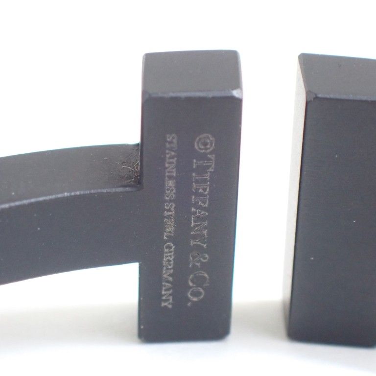 Tiffany & Co. Bangle T Square Black Stainless Steel