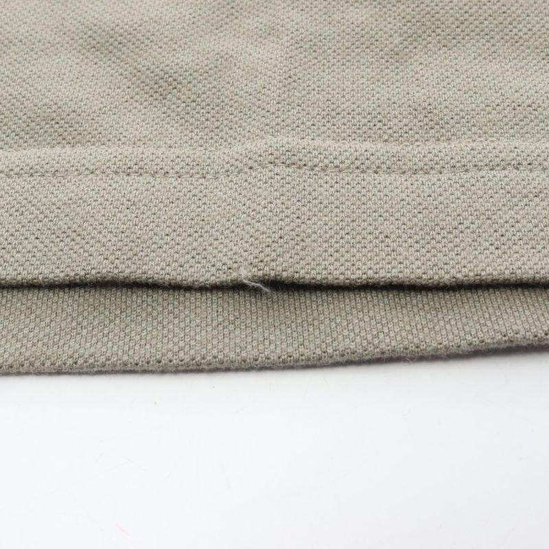 Hermes Polo Shirt Khaki Cotton Cashmere