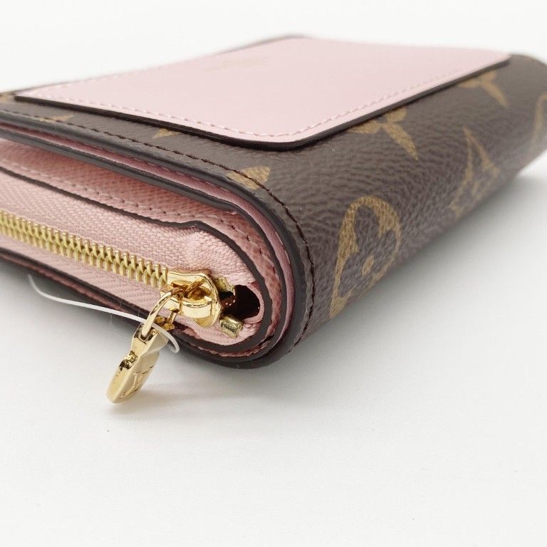 Louis Vuitton Wallet Portefeuille Rose Velours Monogram Bifold