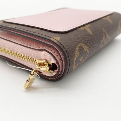 Louis Vuitton Wallet Portefeuille Rose Velours Monogram Bifold