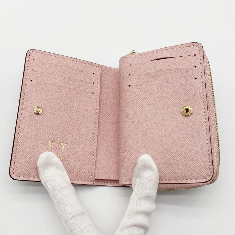 Louis Vuitton Wallet Portefeuille Rose Velours Monogram Bifold