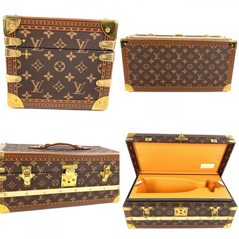 Louis Vuitton Trunk Coffret Chien Pagne Monogram Canvas Brown