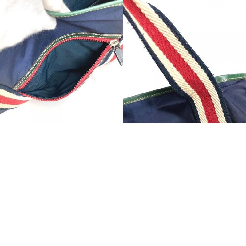 Gucci Shoulder Bag Hysteria Logo Nylon Navy