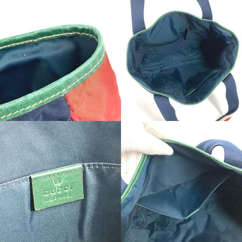 Gucci Shoulder Bag Hysteria Logo Nylon Navy